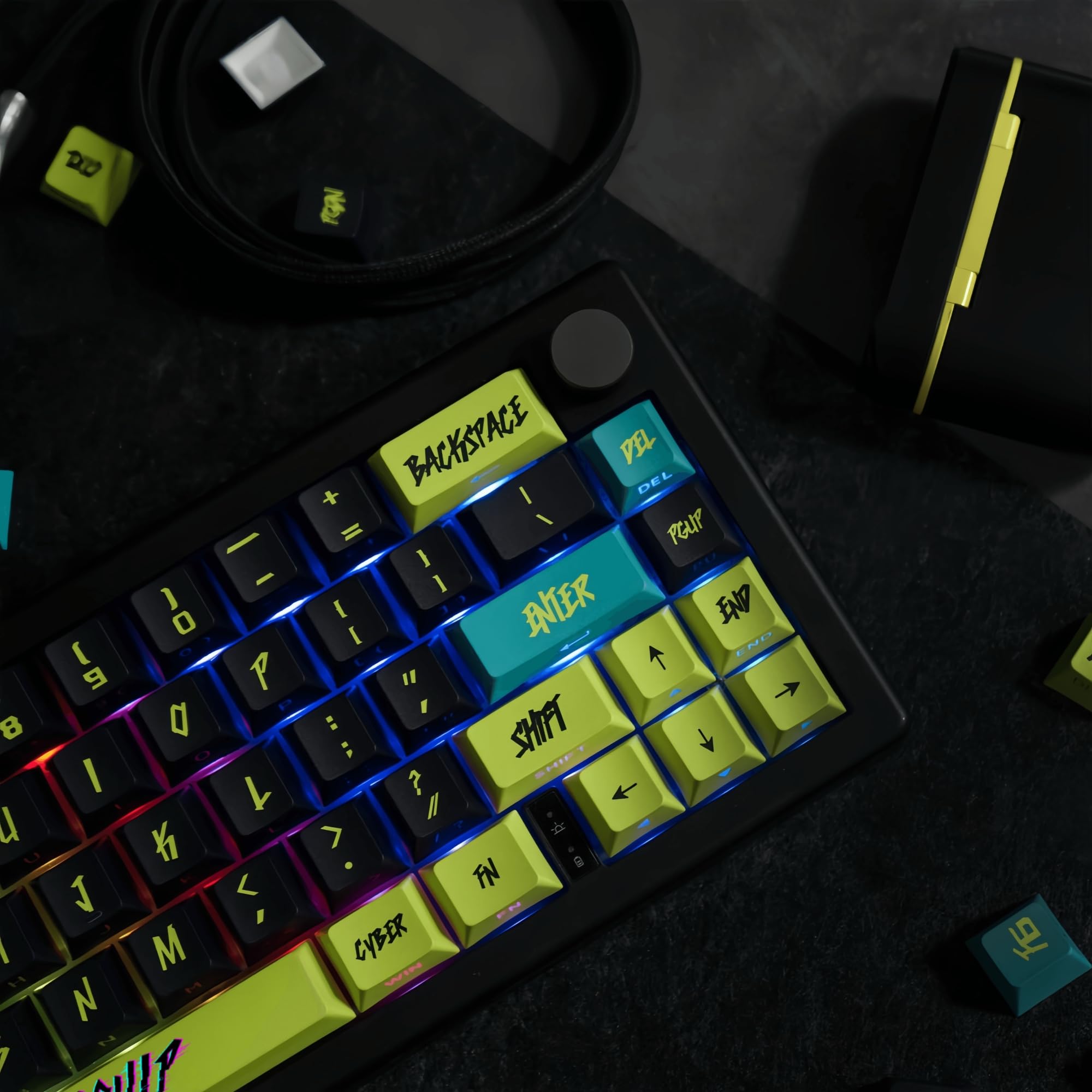 Amazon.co.jp: REDQIN PBT キーキャップ - ジェイド ダブルショット